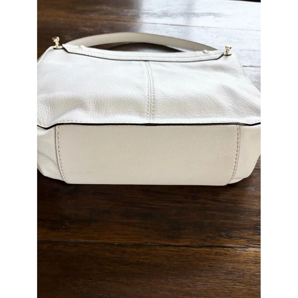 Kate Spade New York 100% Genuine Goat Leather Medium Rianne White Shoulder Bag